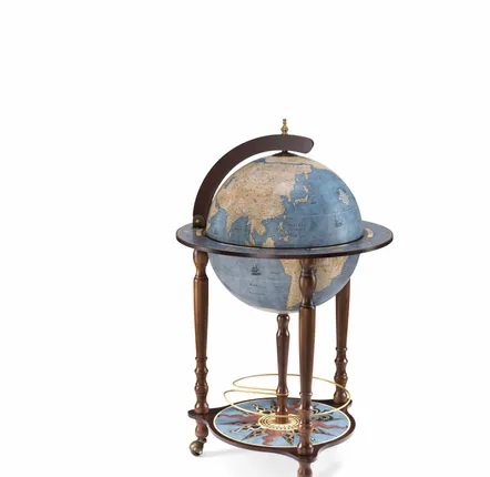 Chariots - Zoffoli Bar Globe Da Vinci Blue Dust  d.40cm - ZOFFOLI MAPPAMONDI