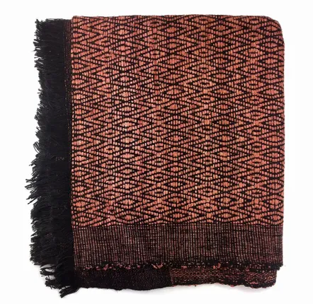 Foulards et écharpes - ETOLE EN SOIE ERI "ESHANI" ARGILE - KARAWAN AUTHENTIC