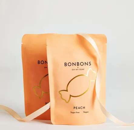 Candy - Peach Bonbon by OH MY GUM ! 15 pouches - OH MY GUM !