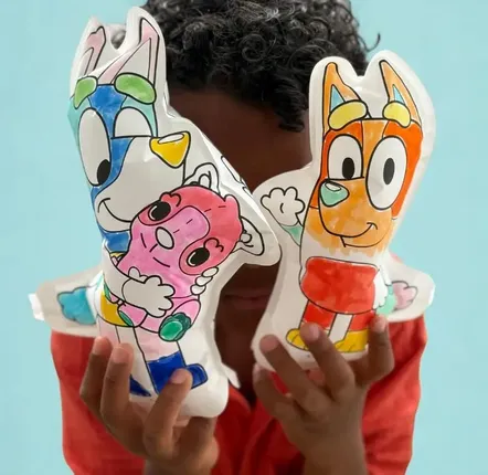 Licensed products - 2 inflatable coloring pages - Bluey & Bingo - ARA-CREATIVE