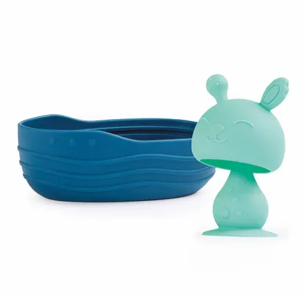 Bath accessories for children - Bath Boat – Silicone - Suction Cup Bunny - LUDI