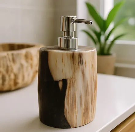 Decorative objects - Petrified Wood Soap Dispensers - XYLEIA PETRIFIED WOOD