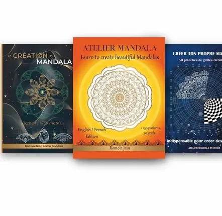 Cadeaux - Livre "Création Mandala - Tome 1" ® +250 motifs, dessiner ses mandalas - ATELIER MANDALA