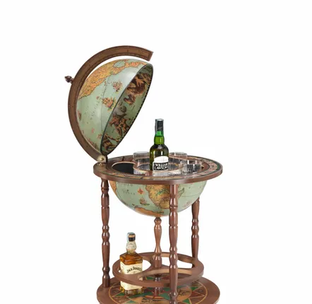 Restaurant trolleys - Zoffoli Bar Globe Giunone Blue Lagoon d.40cm - ZOFFOLI MAPPAMONDI