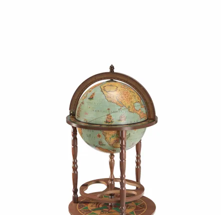 Restaurant trolleys - Zoffoli Bar Globe Giunone Blue Lagoon d.40cm - ZOFFOLI MAPPAMONDI