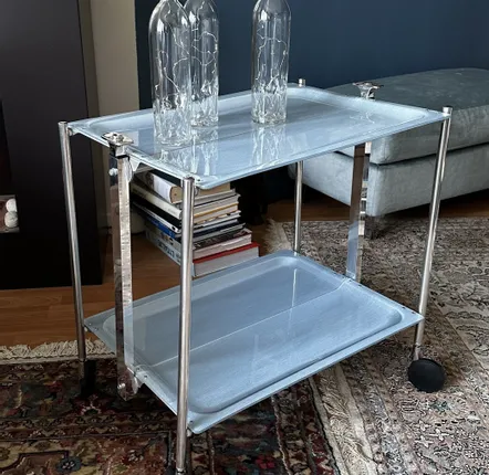 Trolleys - TEXTABLE WITH ACRYLIC TRAYS - PLATEX