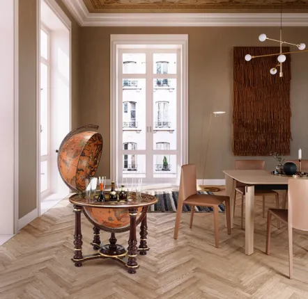 Chariots pour restaurants - Afrodite Bar Globe - ZOFFOLI MAPPAMONDI