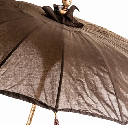 Sunshades - Parasol in mindi wood off brown colour in 185x185x260 cm - VICAL