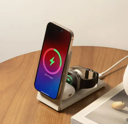 Autres objets connectés  - Chargeur magnétique sans fil 3en1 Rise - NATIVE UNION