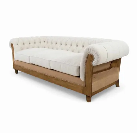 Sofas for hospitalities & contracts - Chesterfield Essence White Pearl | Handcraftes Chesterfield Sofa - CREARTE COLLECTIONS