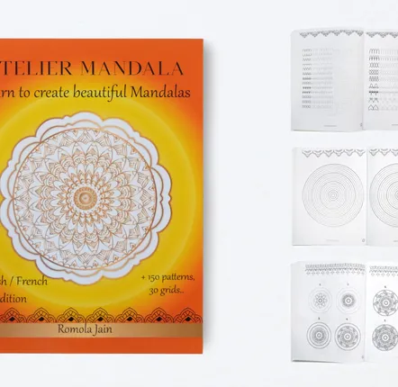Cadeaux - Livre "Atelier Mandala pour tous" ® dessiner ses mandalas avec Romola - ATELIER MANDALA