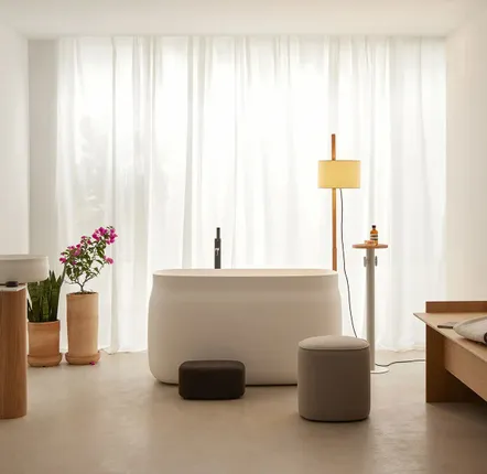 Bathroom equipment - Bathroom stool, bathtub access - BARNACORK