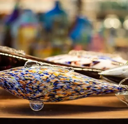 Verre d'art - Poissons en verre soufflé - Objet de décoration - ALL'ORIGINE