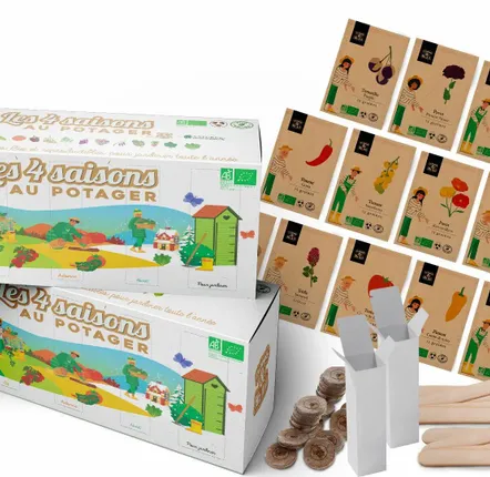 Accessoires de jardinage - Calendrier 4 Saisons - DR. JONQUILLE & MR. AIL