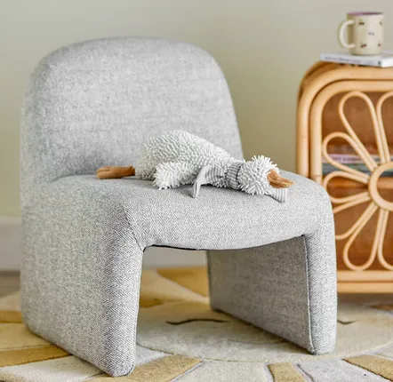 Canapés et fauteuils pour enfant - Neel Chaise, Gris, Polyester - BLOOMINGVILLE MULTIBRAND HOUSE
