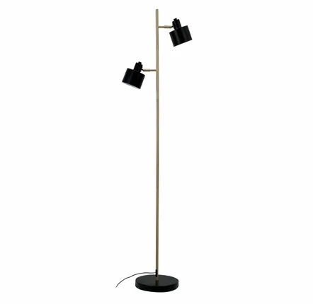 Floor lamps - Ocean Black/ brass floor lamp - DYBERG LARSEN