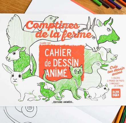 Children's arts and crafts - BlinkBook & Nursery Rhymes Cartoon Notebook - BLINKBOOK EDITIONS ANIMÉES