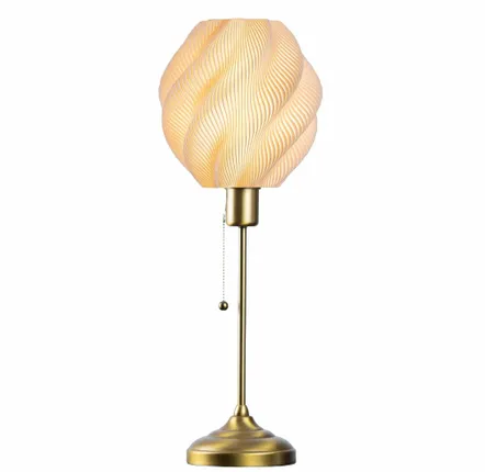 Lampes de bureau  - SELENE Lampe de Table  – Plissée Spiral - ARTEMA