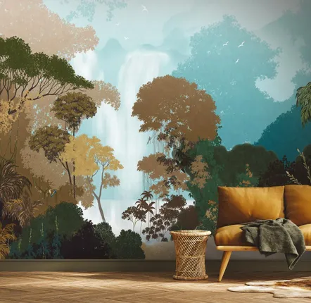 Wallpaper - NAUYACA custom wallpaper - LGD01 DECOR MURAL SUR MESURE