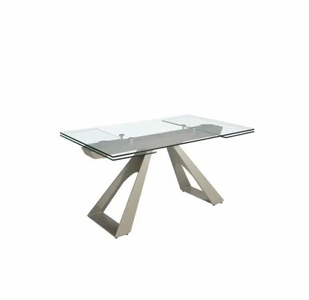 Tables Salle à Manger - Table à manger à rallonge rectangulaire verre trempé - ANGEL CERDÁ