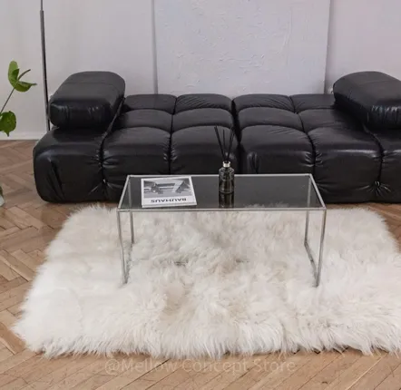 Autres tapis - Tapis en Peau de Mouton Naturelle Ivoire – Rectangulaire - MELLOW CONCEPT STORE