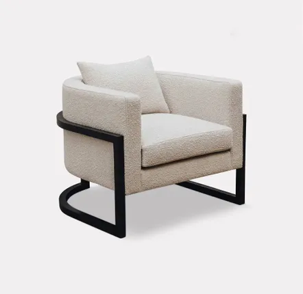 Fauteuils pour collectivités - JULIUS Fauteuil Salon, pied bois massif, assise tissus, option COM - DUISTT