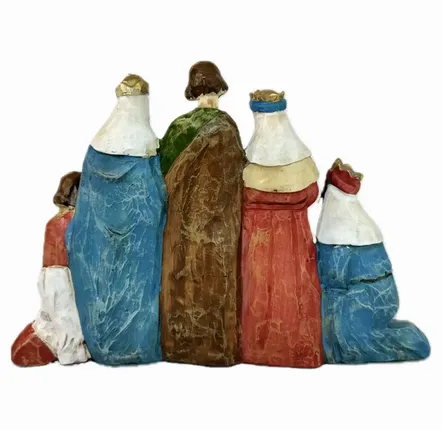 Nativity scenes and santons - Compact Nativity Scene Figurine – Hand-Painted One-Piece Design - BLUE STAR B.V.