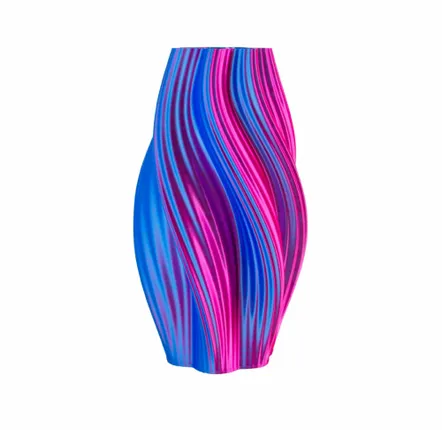 Office design and planning - Vase "Hot Ice Cream" | Multi-color | Pink/Blue - AUURA