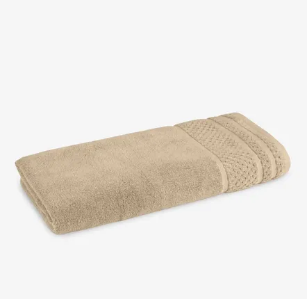 Autres linges de bain - Serviette en bambou beige 70/140 cm - DILIOS