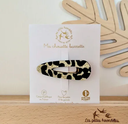 Gifts - Wooden or glitter brooches, clips, keychains and buckles - LES PETITES HIRONDELLES