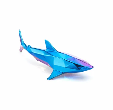 Ensembles muraux - Sculpture en porcelaine – Requin Bleu - OCEANSTORE DESIGN