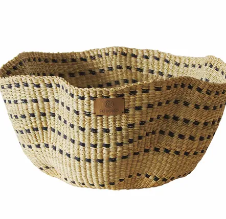 Objets de décoration - Sitso Wave Basket| Panier de rangement | Sculptur | Checker Blue - SOLOKO