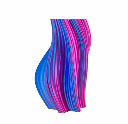 Office design and planning - Vase "Heat Wave" | Multi-color, pink and blue - AUURA