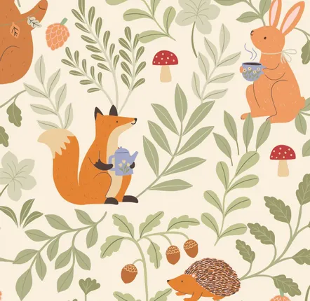 kids linen - Collection of drawings for the nursery: bed linen, wall decor, decorative accessories - LILI GRAFFITI