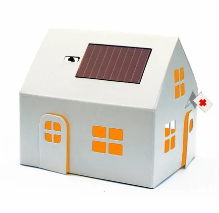 Objets déco enfant - CASAGAMI maisonnette solaire en carton made in France - LITOGAMI