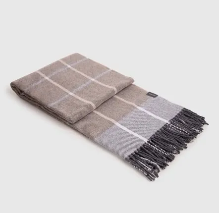 Throw blankets - Blanket ONTARIO, 140x200cm, Beige - DILIOS