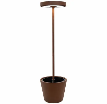 Outdoor decorative accessories - Poldina Reverso Solar L RF portable floor lamp - ZAFFERANO