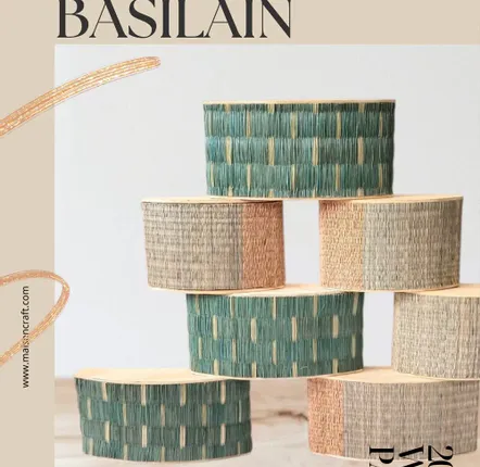 Cloisons - Ecowoven Wave Panel - MAISON CRAFT