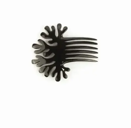 Barrettes - Coral-shaped comb hairpin in blond horn - L INDOCHINEUR X RIVÊT