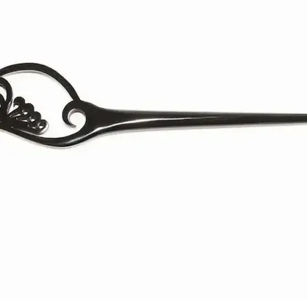 Barrettes - Japanese-style hairpin in blond horn - L INDOCHINEUR X RIVÊT
