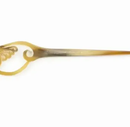 Barrettes - Japanese-style hairpin in blond horn - L INDOCHINEUR X RIVÊT