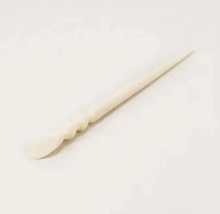 Barrettes - Bamboo-shaped hairpick in blond horn - L INDOCHINEUR X RIVÊT
