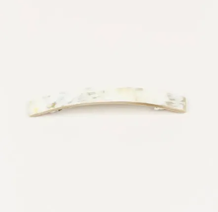 Barrettes - Long rectangular barrette in blond horn - L INDOCHINEUR X RIVÊT