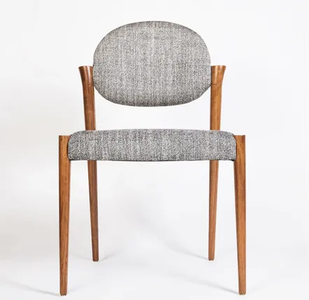 Chaises - Chaise de salle à manger Tanoco Pieds bois massif Mutenye & tissu COM - DUISTT