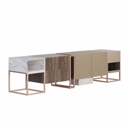 Meubles TV - Detroit Tv Unit Handmade by Porus Studio - PORUS STUDIO