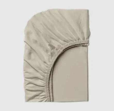 Bed linens - Jersey Fitted Sheet, 90/200/25cm, Grey - DILIOS