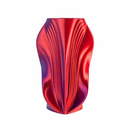 Office design and planning - Vase "Pleasure" | Multi-color, gold/purple/red - AUURA