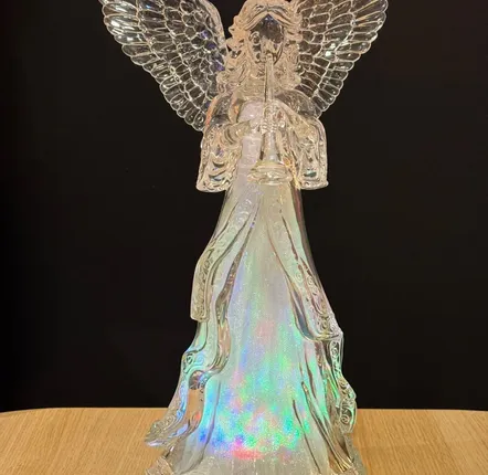 Crèches et santons - Ange Lumineux LED – Trompette - BLUE STAR B.V.