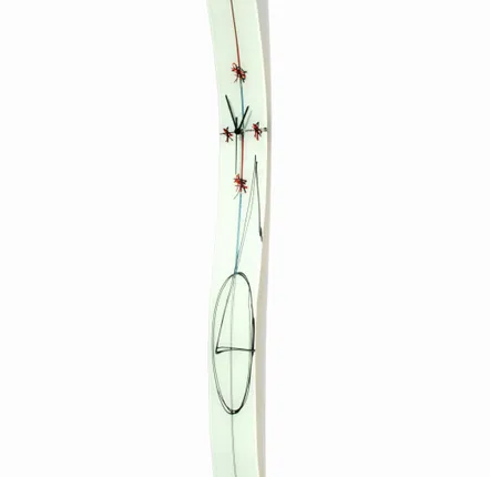 Horloges - Horloge murale blanche Geometry 12x115 cm - CARNEOL GLASS