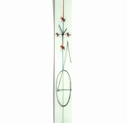 Horloges - Horloge murale blanche Geometry 12x115 cm - CARNEOL GLASS
